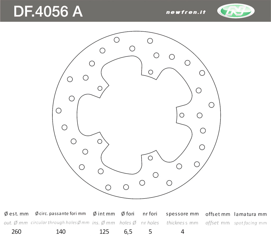 DISCO FRENO ANT BEVERLY CRUISER 250-500