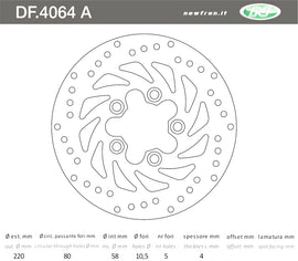 DISCO FRENO IN ACCIAIO