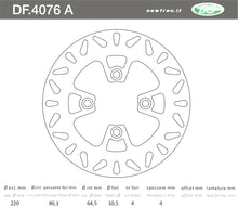Carica l&#39;immagine nel visualizzatore di Gallery, DISCO FRENO IN ACCIAIO