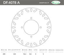 Carica l&#39;immagine nel visualizzatore di Gallery, DISCO FRENO IN ACCIAIO