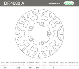 DISCO FRENO ANT AGILITY 2T R16 50 1013
