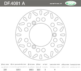 DISCO FRENO IN ACCIAIO