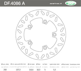 DISCO FRENO POST BURGMAN AN 650 04-20