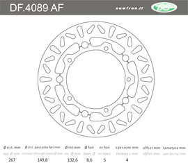 DISCO FRENO ANT MAJESTY YP 400 2005-2011