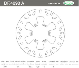 DISCO FRENO ANT SPIDERMAX GT 500 0405