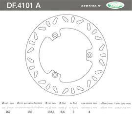 DISCO FRENO POST MAJESTY 400 20042006