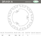 DISCO FRENO POSTERIORE IN ACCIAIO NEWFREN YAMAHA YP 400 MAJESTY 2004>2006