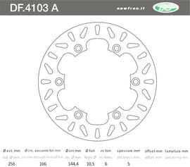 DISCO FRENO IN ACCIAIO HONDA SH 300 I 06