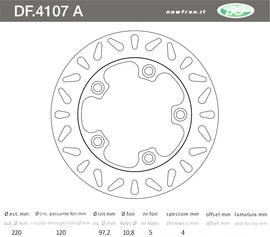 DISCO FRENO ANT HD EVO 125 0506