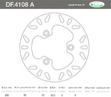 DISCO FRENO POSTERIORE IN ACCIAIO NEWFREN SYM JOYRIDE 200 2001>2004 JOYRIDE 200 EVO 2009>2010 JOYRIDE 125 2001>2010