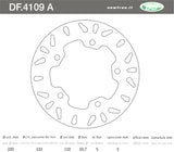 DISCO FRENO POSTERIORE IN ACCIAIO NEWFREN SYM GTS 250 2007>2008 HD EVO 125 2005>2006 HD EVO 200 EU2 2005>2010 JOYMAX 250 2005>2008