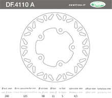 Carica l&#39;immagine nel visualizzatore di Gallery, DISCO FRENO ANT JOYMAX 250 0507