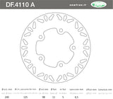 DISCO FRENO ANTERIORE IN ACCIAIO NEWFREN SYM GTS 250 2007>2008 JOYMAX 250 2005>2008 JOYMAX 300 EVO 2009>
