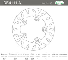 Carica l&#39;immagine nel visualizzatore di Gallery, DISCO FRENO POST BURGMAN 400 07-19