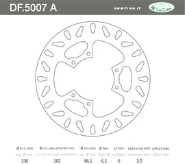 DISCO FRENO ANT TT 600 19891992