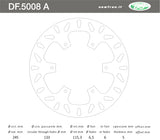 DISCO FRENO POSTERIORE IN ACCIAIO NEWFREN YAMAHA RD 500 LC 1984>1986 RD 500 YPVS LC 1987> XTZ 750 TENERE 1989>1995