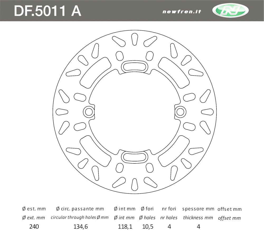 DISCO FRENO ANT CR R 125-250 8994