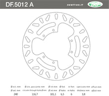 Carica l&#39;immagine nel visualizzatore di Gallery, DISCO FRENO ANT CR R 125-250-500 9501