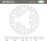 DISCO FRENO ANTERIORE IN ACCIAIO NEWFREN HONDA CR 125-250-500 R-E 1995>2001