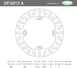 DISCO FRENO POSTERIORE IN ACCIAIO NEWFREN HONDA AX 250 1989>1994 CR 125 R 1989>1996 CR 250 R 1987>1996 CR 500 R 1995>1997