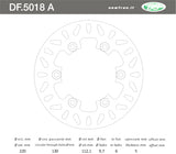 DISCO FRENO POSTERIORE IN ACCIAIO NEWFREN HUSQVARNA CR 125 1991>1995 CR 250 1985>1995 WR 250 1990>1997 WR 125 1991>1997