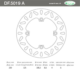 DISCO FRENO POST DUCATI 996 9901