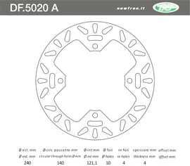 DISCO FRENO POST CR R 125-250 9701