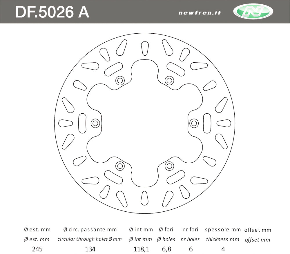 DISCO FRENO ANT YZ 125-250 19982000