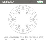 DISCO FRENO ANTERIORE IN ACCIAIO NEWFREN YAMAHA WR 125-250 1998>2000 WR-F 400 1998>2000 WR-F 426 2000> YZ 125-250 1998>2000