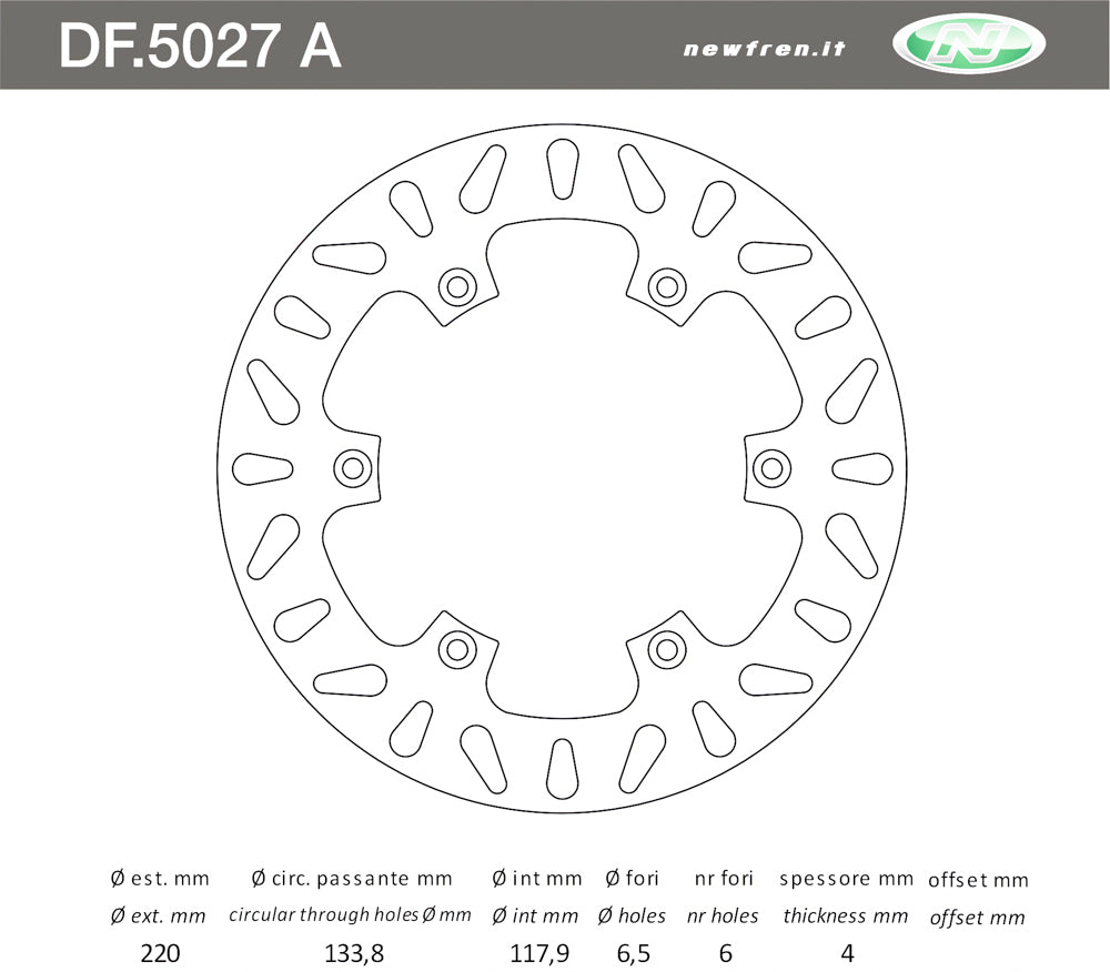 DISCO FRENO POST DR Z E 400 20002009