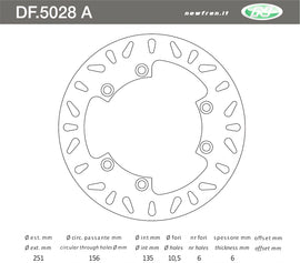 DISCO FRENO IN ACCIAIO