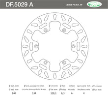 Carica l&#39;immagine nel visualizzatore di Gallery, DISCO FRENO POST RM 125 0112