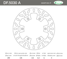 DISCO FRENO IN ACCIAIO