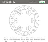 DISCO FRENO POSTERIORE IN ACCIAIO NEWFREN YAMAHA WR 250 1998>2000 YZ 125 1998>2000 YZ 250 1998>2000 YZ-F 400 1999>