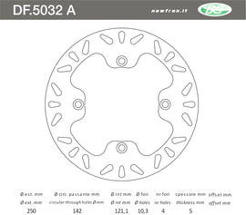 DISCO FRENO ANT DR 650 19901995