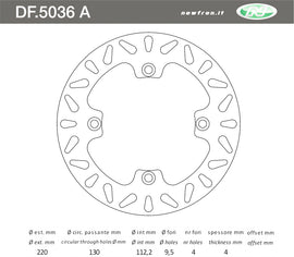 DISCO FRENO IN ACCIAIO