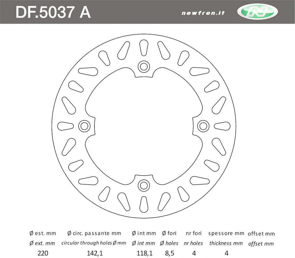 DISCO FRENO POST DR 350 19901999