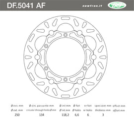 DISCO FRENO ANT WR F 400 9802
