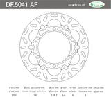 DISCO FRENO ANTERIORE FLOTTANTE IN ACCIAIO NEWFREN SUZUKI DR Z 400S 2000>2008 RM 125-250 1988>2012 YAMAHA YZ F 426 2000>2002