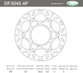 DISCO FRENO ANT CR 125 R 9507