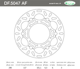 DISCO FRENO ANT CR 250 R 9510