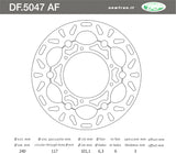 DISCO FRENO ANTERIORE FLOTTANTE IN ACCIAIO NEWFREN HONDA CR 125 R-E 1995>2004 CRF 450 X 2005>2014 CRF 300 X 2008>2012