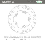 DISCO FRENO POSTERIORE IN ACCIAIO NEWFREN APRILIA RS 125 1999>2006 RS 250 1995>2003 RSV 1000 TUONO 2002>2005 TUONO 125 2003>2004