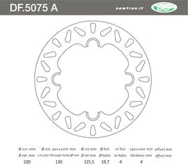 DISCO FRENO IN ACCIAIO