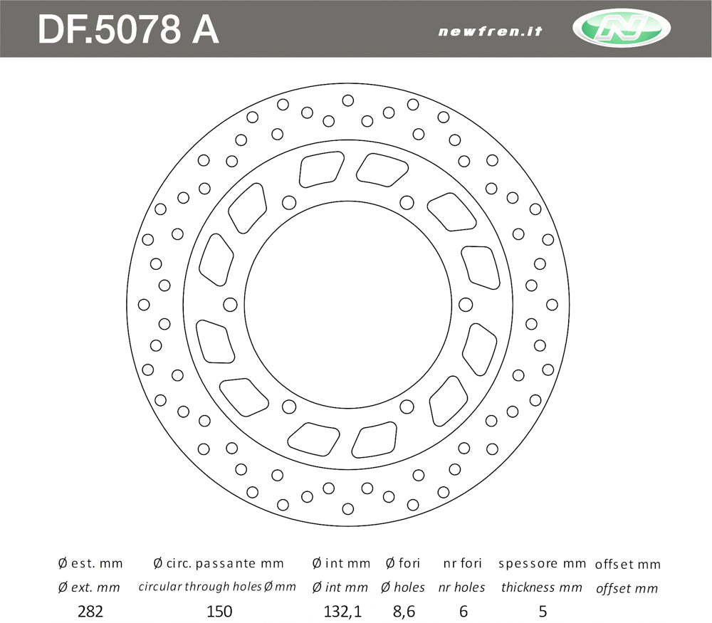 DISCO FRENO ANT XV VIRAGO 125 97>01