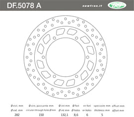 DISCO FRENO ANT XV VIRAGO 125 97>01