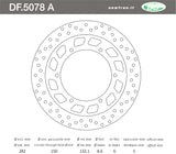 DISCO FRENO ANTERIORE E POSTERIORE IN ACCIAIO NEWFREN YAMAHA FJ 1100 J 1984>1985 POSTERIORE XVS 1100 DRAGSTAR CLASSIC