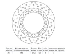 Carica l&#39;immagine nel visualizzatore di Gallery, DISCO FRENO POST T-MAX 500 01-11