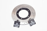KIT DISCO FRENO + PASTIGLIE NEWFREN PIAGGIO HEXAGON 125-150 1994>1997