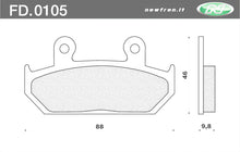 Carica l&#39;immagine nel visualizzatore di Gallery, PASTIGLIE FRENO CAGIVA-HONDA